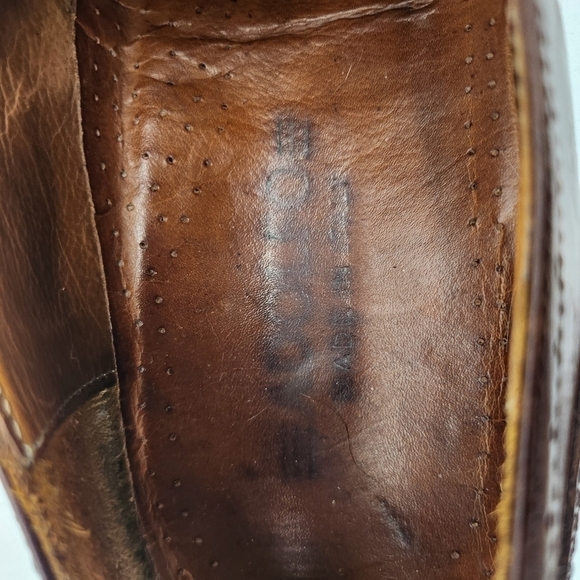 Adolfo Oxford Lace Up Shoes Men's Size 9.5M Brown - Picture 10 of 16